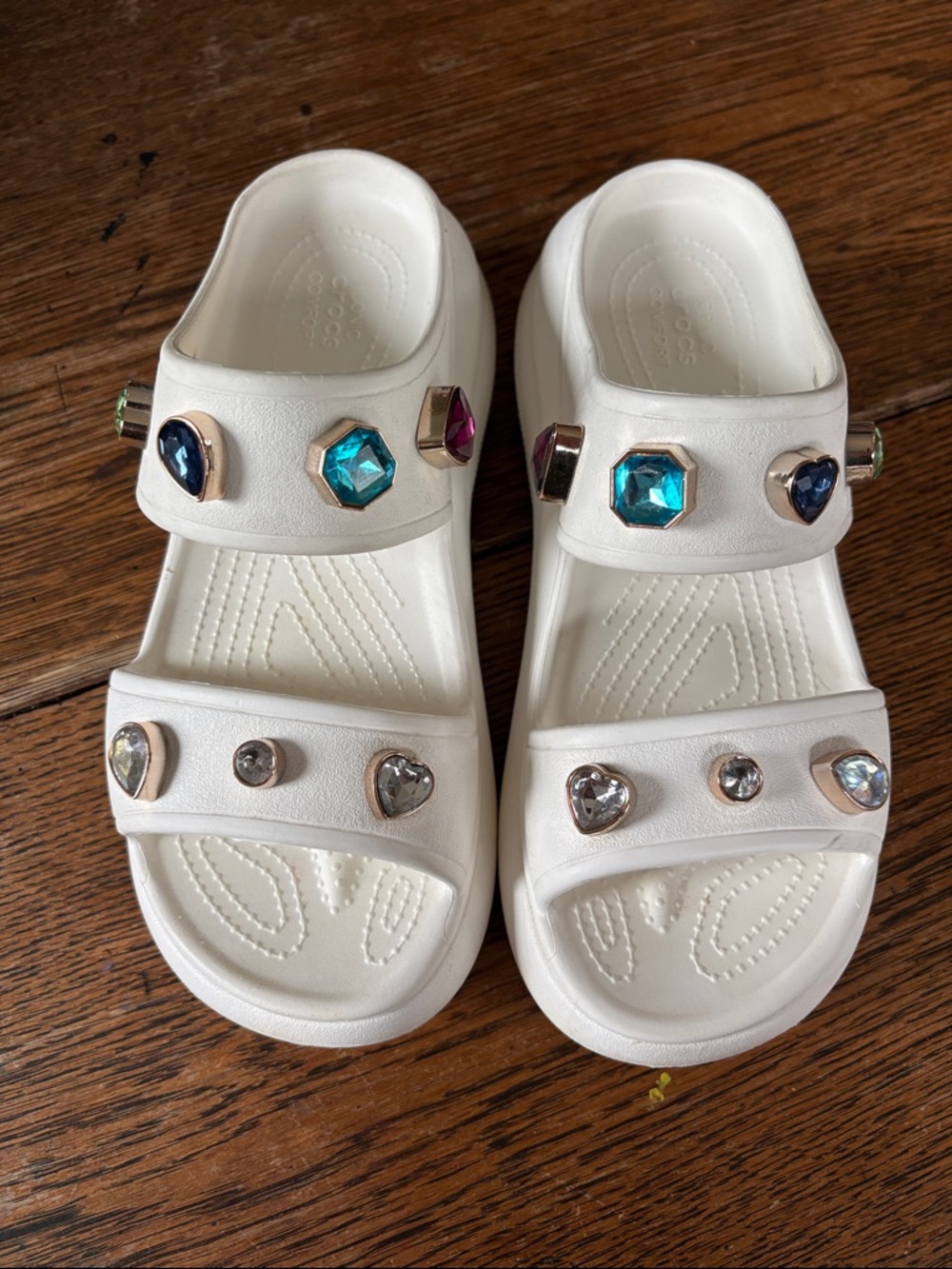 Crocs Mega Crocs Women’s Size 10 with charms - Picture 2 of 11
